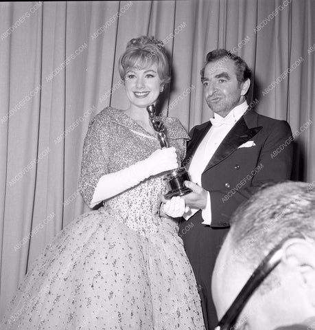 1960 Oscars Hugh Griffith Academy Awards aa1960-80</br>Los Angeles Newspaper press pit reprints from original 4x5 negatives for Academy Awards.