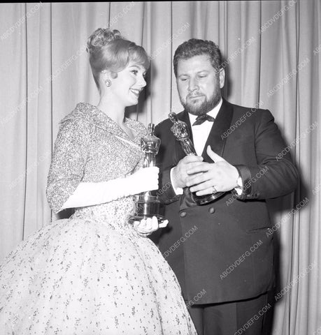 1960 Oscars Peter Ustinov Academy Awards aa1960-89</br>Los Angeles Newspaper press pit reprints from original 4x5 negatives for Academy Awards.