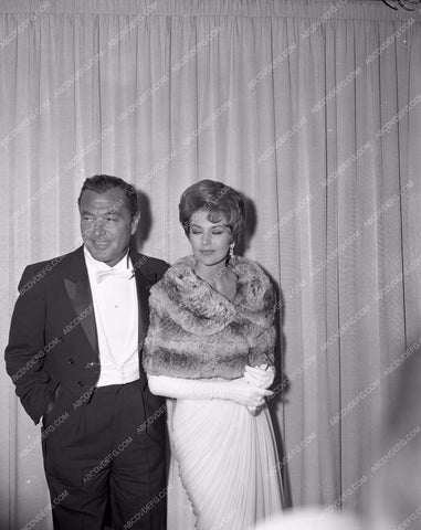 1960 Oscars Tony Martin Cyd Charisse Academy Awards aa1960-97</br>Los Angeles Newspaper press pit reprints from original 4x5 negatives for Academy Awards.