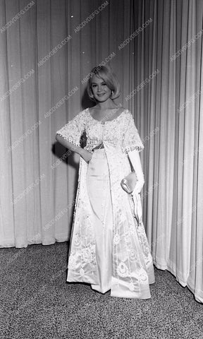 1964 Oscars Sandra Dee fashion arriving Academy Awards aa1965-15</br>Los Angeles Newspaper press pit reprints from original 4x5 negatives for Academy Awards.