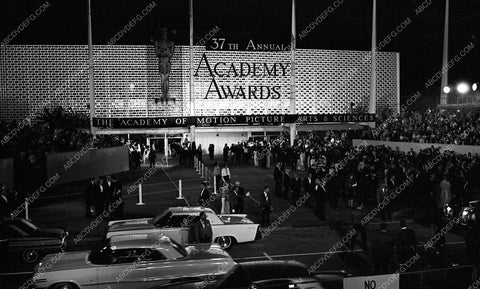 1964 Oscars Santa Monica Civic Auditorium festivaties Academy Awards aa1965-18</br>Los Angeles Newspaper press pit reprints from original 4x5 negatives for Academy Awards.