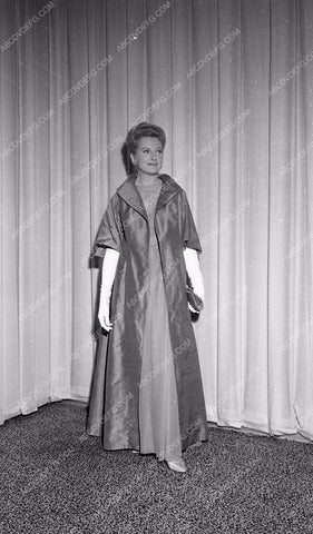 1964 Oscars Deborah Kerr fashion arriving Academy Awards aa1965-19</br>Los Angeles Newspaper press pit reprints from original 4x5 negatives for Academy Awards.