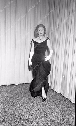 1964 Oscars Greer Garson fashion arriving Academy Awards aa1965-25</br>Los Angeles Newspaper press pit reprints from original 4x5 negatives for Academy Awards.