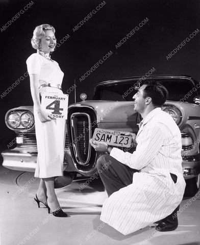 1958 Edsel promo with model vintage automobile cars-67