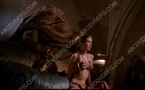 Carrie Fisher as Slave Leia film Return of the Jedi 8b20-0099