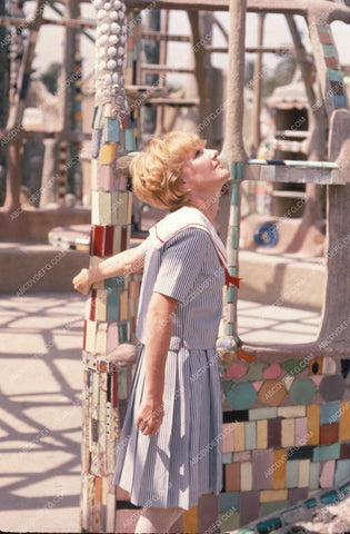 singer Petula Clark at Watts Towers 8b20-0531