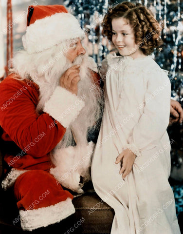 Christmas time Shirley Temple meets with Santa Claus 8b20-0714
