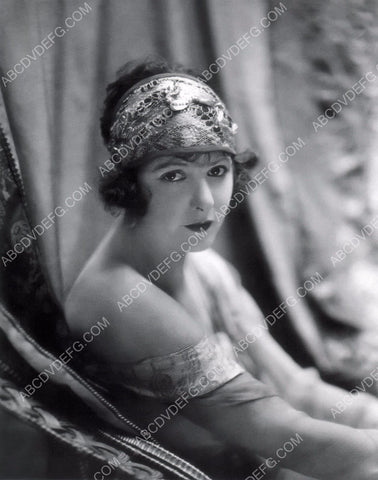 Norma Talmadge in big wicker chair portrait 8b20-0927