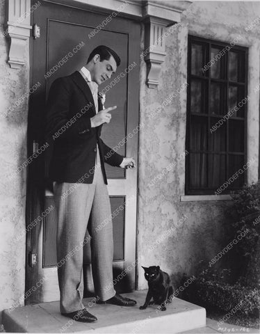 Cary Grant and a black cat 8b20-10547