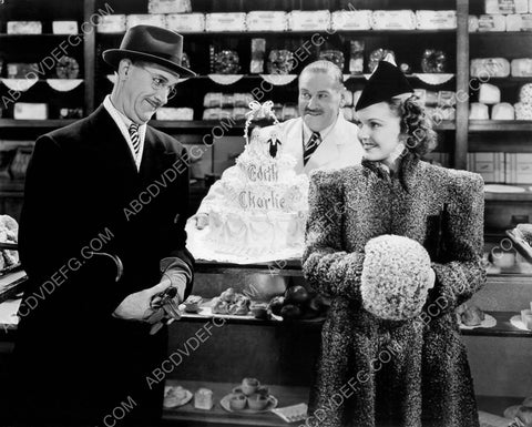 Charley Chase Vernon Dent Louise Stanley b-day cake Time Out for Trouble 8b20-11143