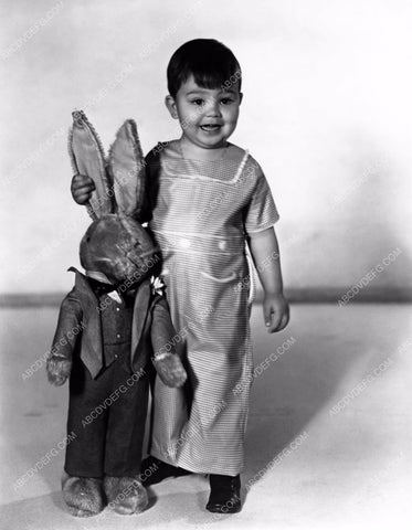 Our Gang Porky Eugene Lee portrait with stuffed rabbit 8b20-11250
