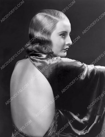 Barbara Stanwyck in bare back dress portrait 8b20-11761