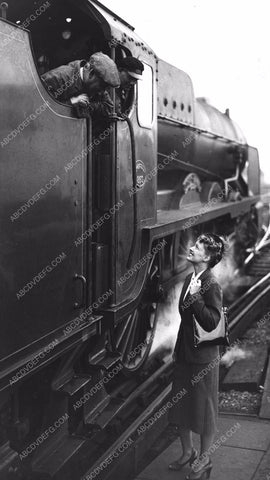 railroad engineers happy to take Ellen Drew for a ride 8b20-11969