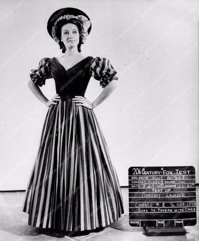 wardrobe slate shot Dorothy Lamour 8b20-12219