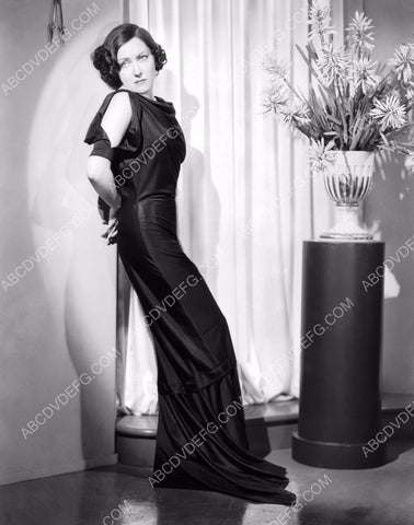 beautiful Gloria Swanson in black dress 8b20-12386