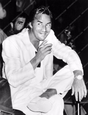 candid Don Johnson on set TV Miami Vice 8b20-12675