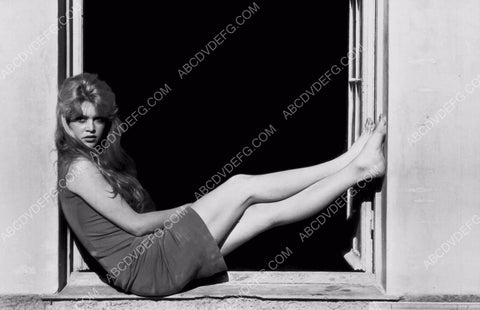 sexy Brigitte Bardot sitting in the window sill 8b20-12818