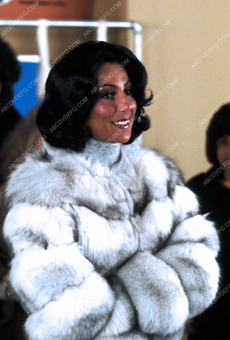 singer Cher out in her new white fur coat 8b20-12985
