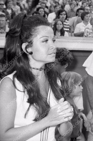 Annette Funicello and family at Dodger Stadium Hollywood Stars 8b20-13059