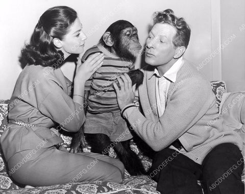 Pier Angeli a monkey Danny Kaye film Merry Andrew 8b20-13308