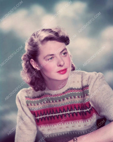 beautiful sweater girl Ingrid Bergman portrait 8b20-13692
