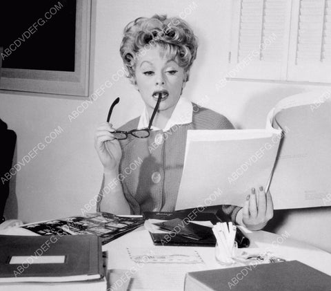 Lucille Ball hard at work in her office 8b20-14122