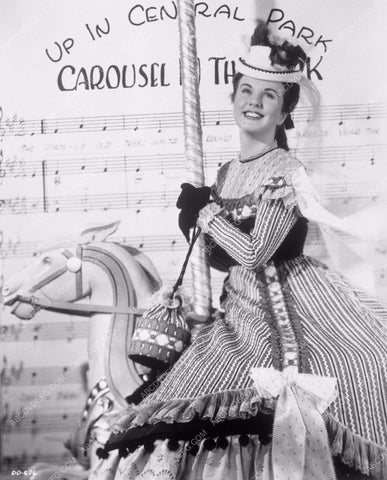 Deanna Durbin riding carousel horse film Up in Central Park 8b20-14331