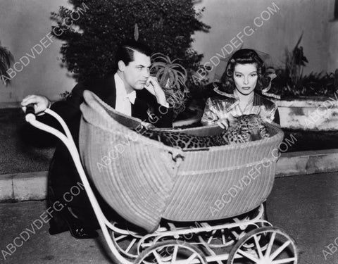 Cary Grant Katharine Hepburn and leopard film Bringing Up Baby 8b20-14708