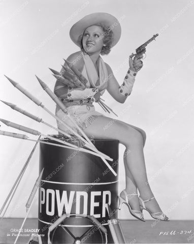 sexy cowgirl pinup Grace Bradley w fireworks 8b20-15018
