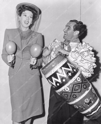 Rosalind Russell and some maracas AFRS Armed Forces Radio Service 8b20-15867