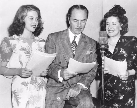actress and William Powell Gracie Allen AFRS Armed Forces Radio Service 8b20-15894