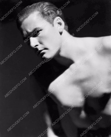 handsome and shirtless Errol Flynn portrait 8b20-16143
