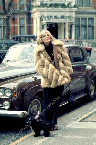 Barbara Bain with the dog and the Rolls Royce automobile 8b20-16224