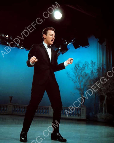 Bobby Darin singing away on stage 8b20-16727