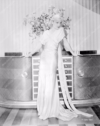Carole Lombard modeling her new dress 8b20-16805