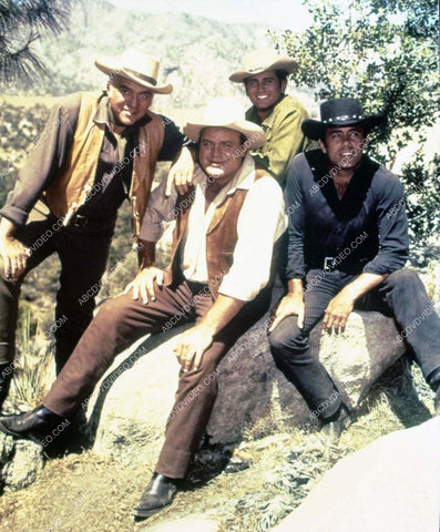 Lorne Greene Dan Blocker Michael Landon Pernell Roberts TV Bonanza 8b20-17061