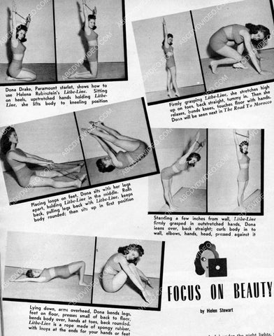 athletic Dona Drake goes through her exercise regiment for Focus on Beauty 8b20-17265