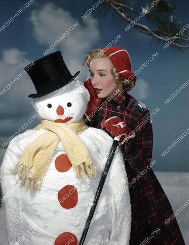 Diana Lynn builds a snowman for Christmas 8b20-17302