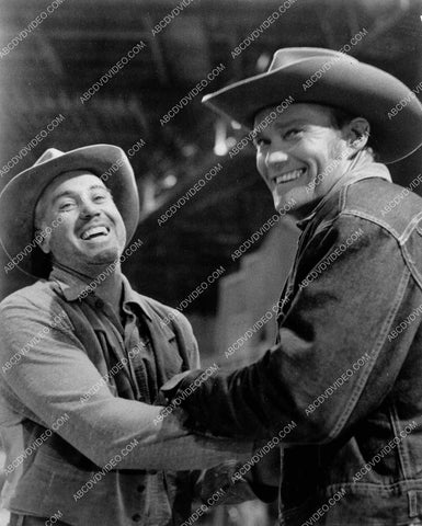 candid Chuck Connors on set TV The Rifleman 8b20-17535