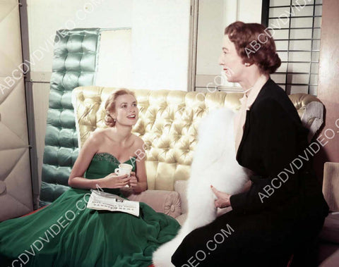 Grace Kelly and a cup of coffee on set film To Catch a Thief 8b20-17625