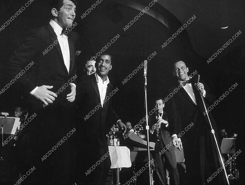 Dean Martin Sammy Davis Jr Frank Sinatra on stage in Las Vegas 8b20-17767