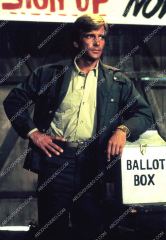 Dirk Benedict gaurding the ballot box 8b20-17862