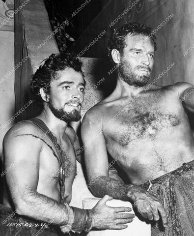 Charlton Heston taking it easy between takes film Ben-Hur 8b20-17923