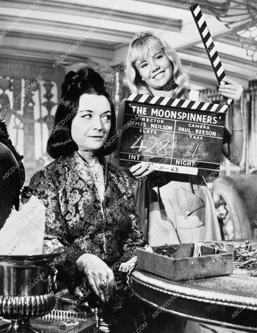 Hayley Mills w the clap board on set film The Moonspinners 8b20-18086