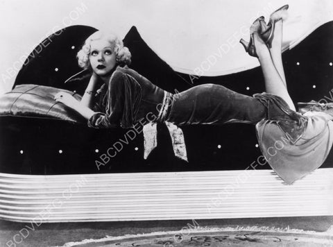 Alice Faye on super cool art deco sofa 8b20-1895