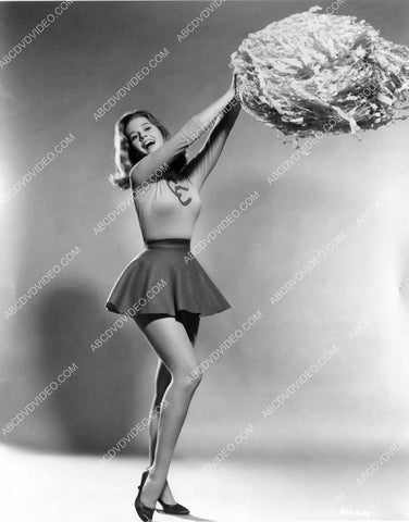 sexy cheerleader Jane Fonda w her pom poms 8b20-20170