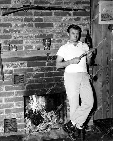 Nick Adams at home by the fireplace 8b20-20267