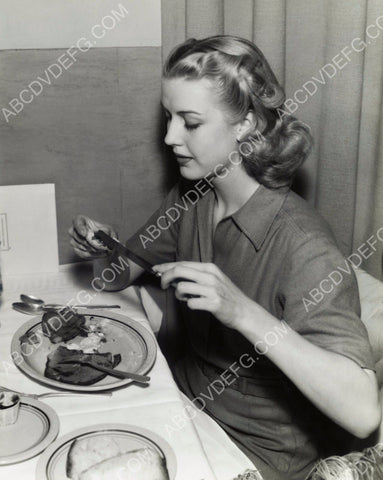 Anita Louise enjoys ham eggs and toast for breakfast 8b20-2255