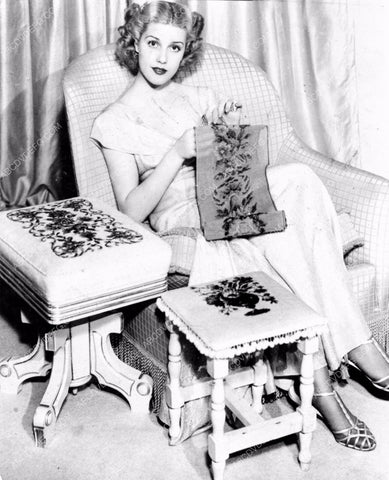 Anita Louise doing a little embroidering 8b20-2267