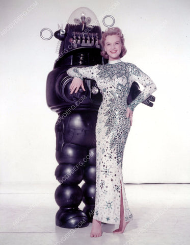 lovely Anne Francis and pal Robby the Robot 8b20-2539